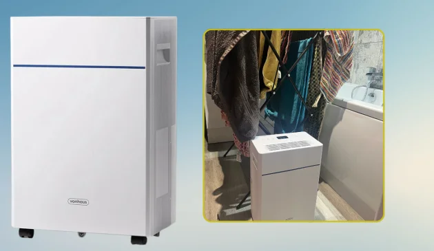 Von Haus 10l dehumidifier from different angles