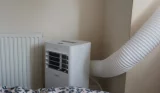 a vonhaus air conditioner in the author's bedroom