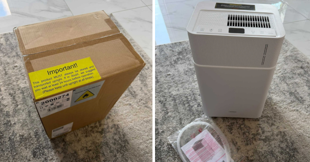 Unboxing the VonHaus 20l dehumidifier