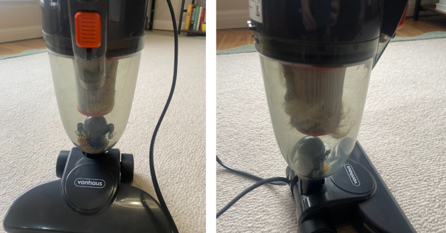 VonHaus Stick Vacuum Cleaner dustbin