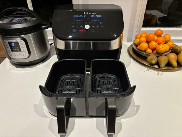 Instant Vortex Plus Dual Air Fryer on a kitchen counter