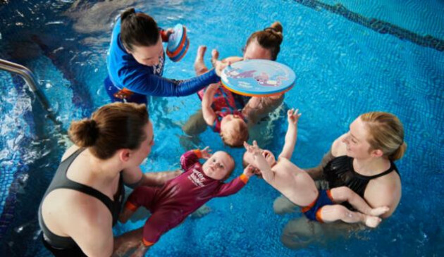 When to swim with babies