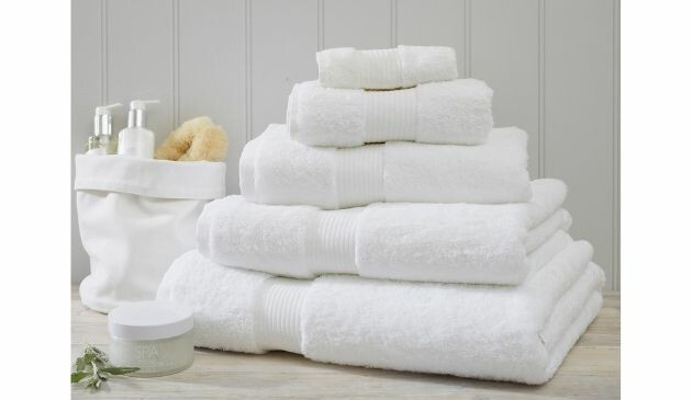 fluffy white towels