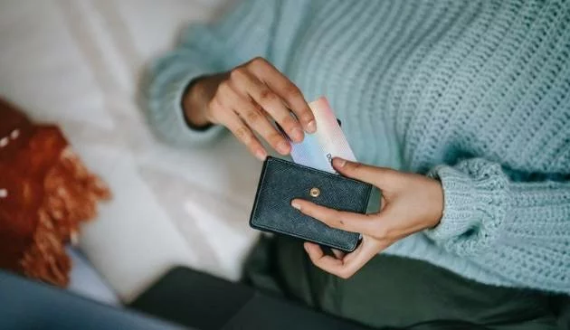 Woman with a wallet