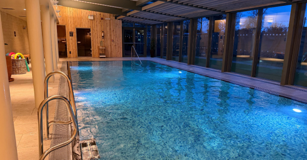 The spa pool at Woolley Grange Hotel