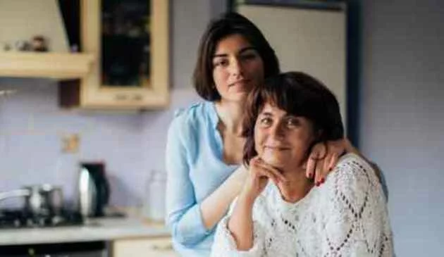 Daughter and mother together