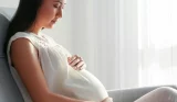 Pregnant woman sitting