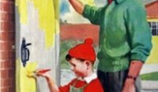 Vintage dad painting