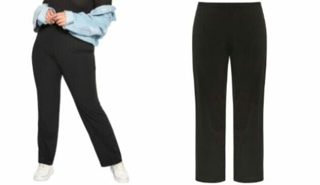 Yours Pull-On Ribbed Bootcut Trousers