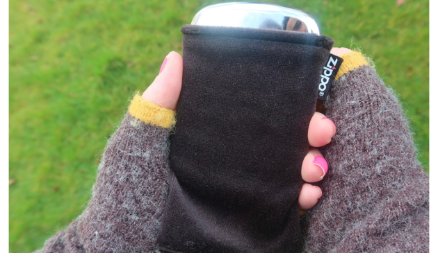 Zippo 12-hour Refillable Hand Warmer in use outdoors