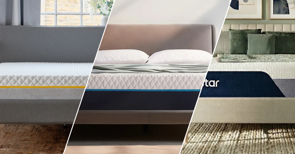 An image grid of mattresses from Emma, Simba and Nectar