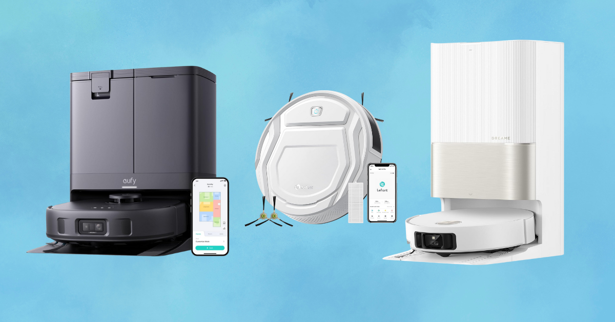 Selection of the best robot vacuum cleaners, featuring eufy, lefant and dreame